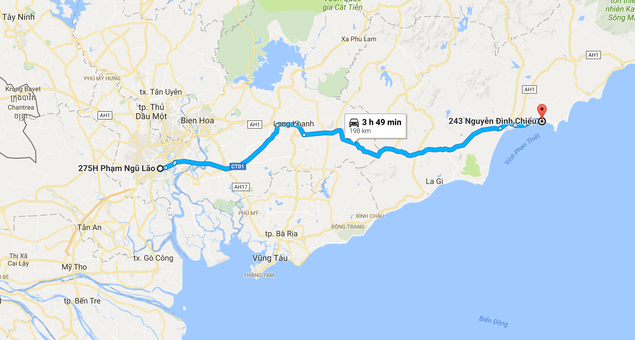 How to get from ho chi minh to phan thiet ?