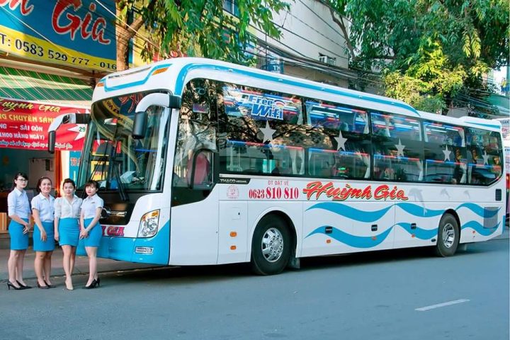 Sleeper bus in Vietnam